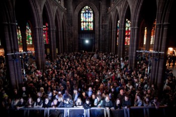 CocoRosie at Manchester Cathedral. Photo by Magnus Aske Blikeng