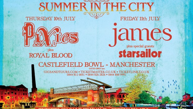 NEWS: PIXIES AND JAMES TO PLAY CASTLEFIELD BOWL FOR FIRST ‘SUMMER IN THE CITY’