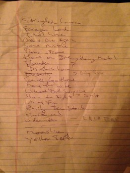 Clap Your Hands Say Yeah Set List