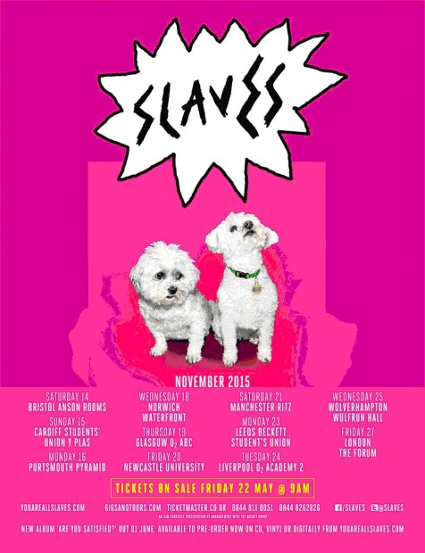 slaves tour dates 2022