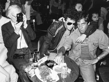 Danny Fields being photographed by Andy Warhol